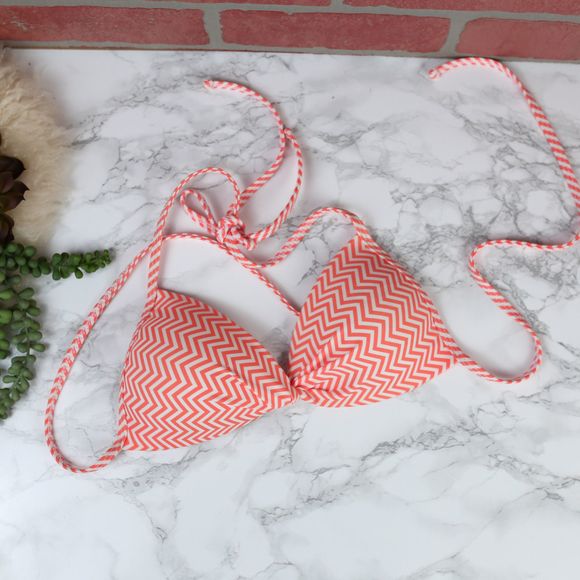 Hobie Other - Hobie Orange/White Bikini Top S